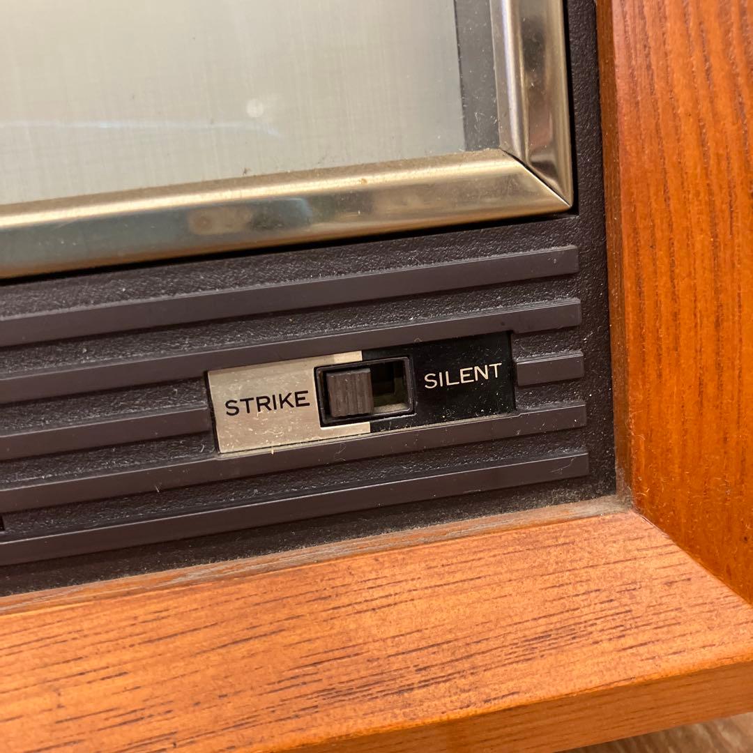 昭和レトロ セイコー クオーツ QB501B スクエア型 壁掛け時計 掛時計