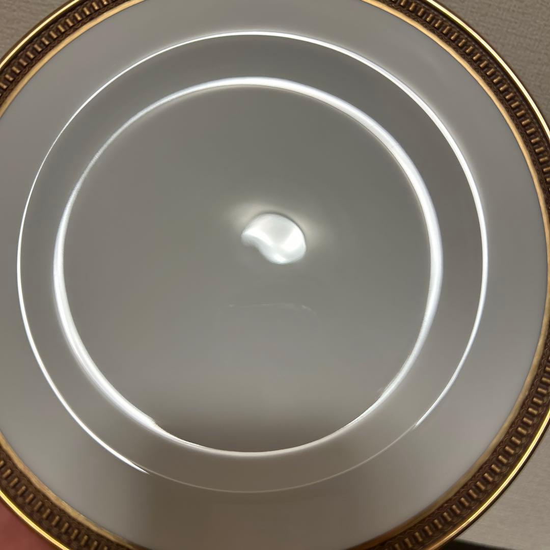 大倉陶園　クラウンエンボス　デザートプレート　20.5cm 金彩金蝕