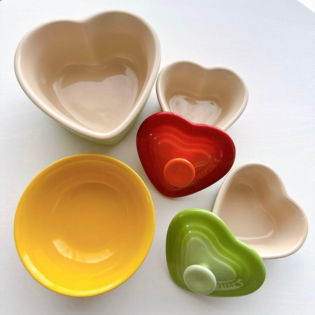 LE CREUSET ル・クルーゼ ココットハート型 小鉢 セット - メルカリ