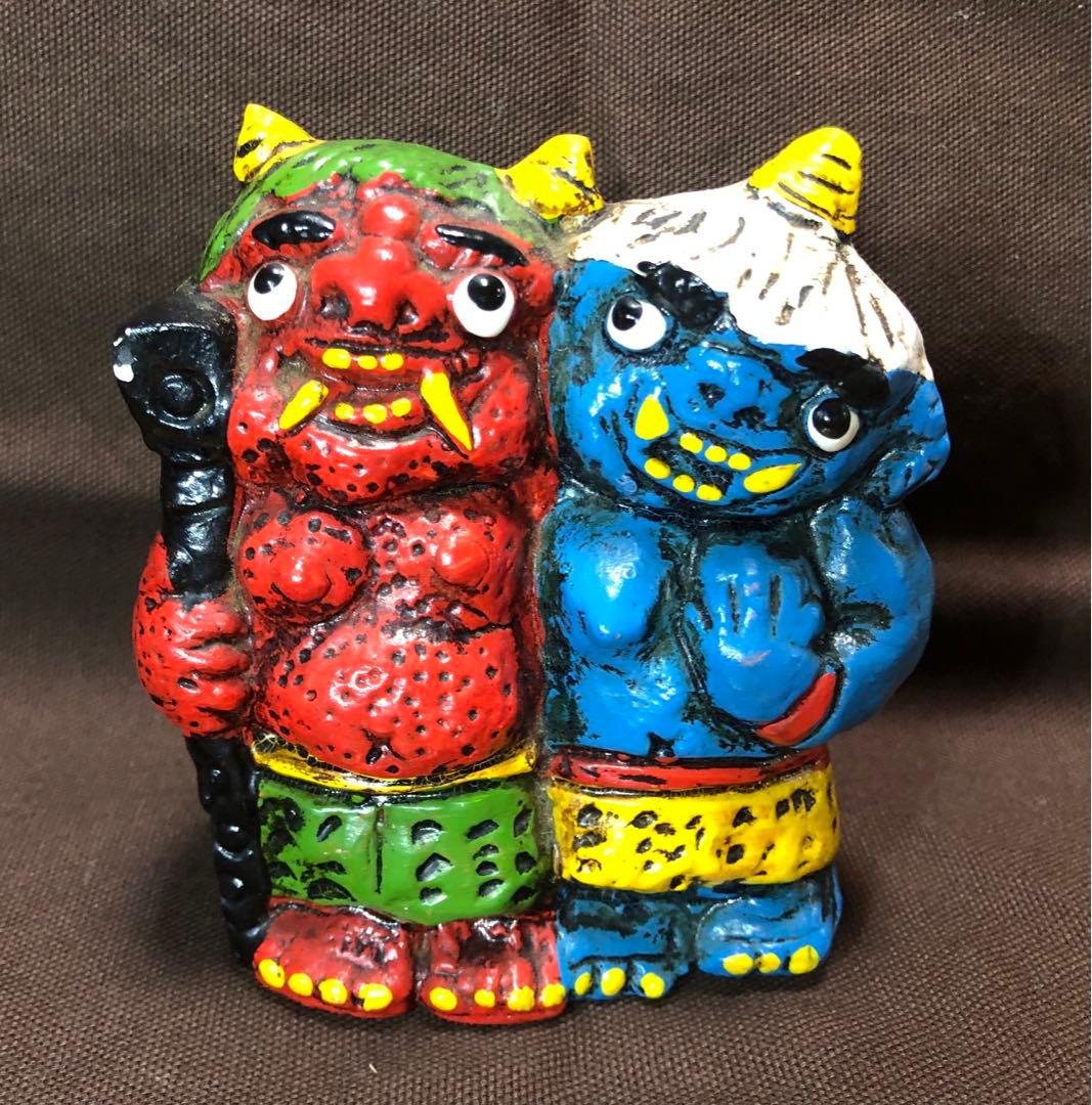 万兵 夫婦鬼の土鈴 山口陶器 レトロ - メルカリ