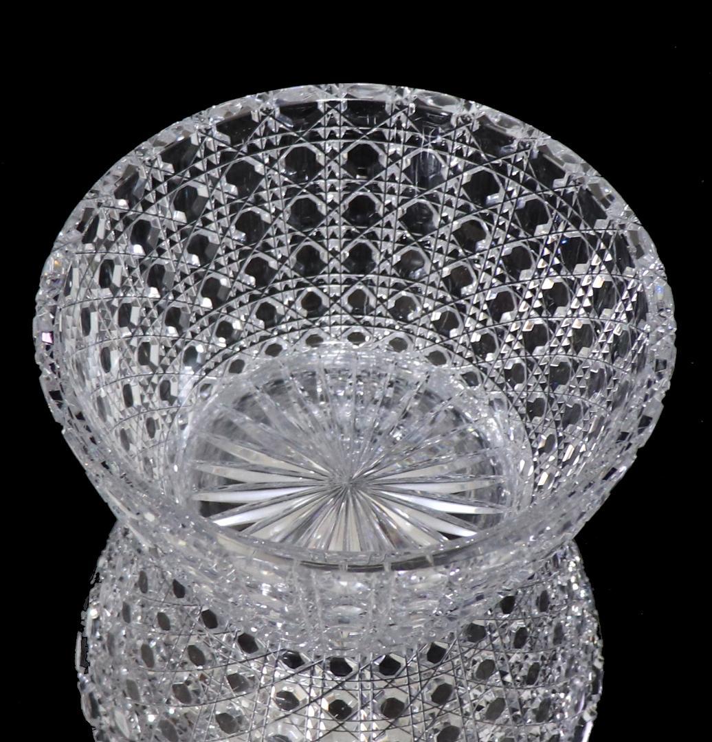 オールド・バカラ レア型最大級 1.6kg 重厚切子蓋物 ディアマン・ピエーリー