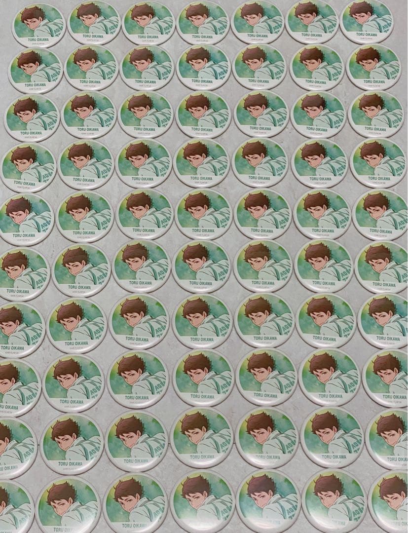 ハイキュー!! 横断幕缶バッジ 及川徹 70個セット ハイキュー】 及川徹 横断幕 缶バッジ 70個セット