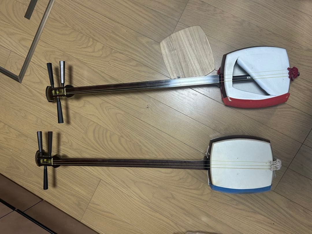 三味線 赤 青 3弦 本体 楽天市場】東亜楽器製 TOAmusic 地唄三味線 初心者セット【本体延べ棹+