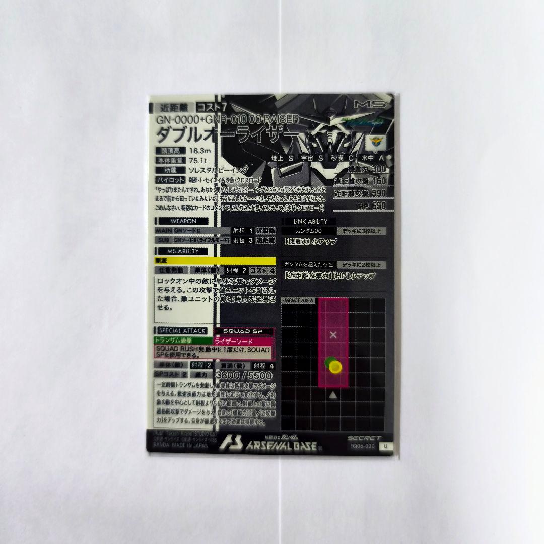 機動戦士ガンダム アーセナルベース ダブルオーライザー シークレット