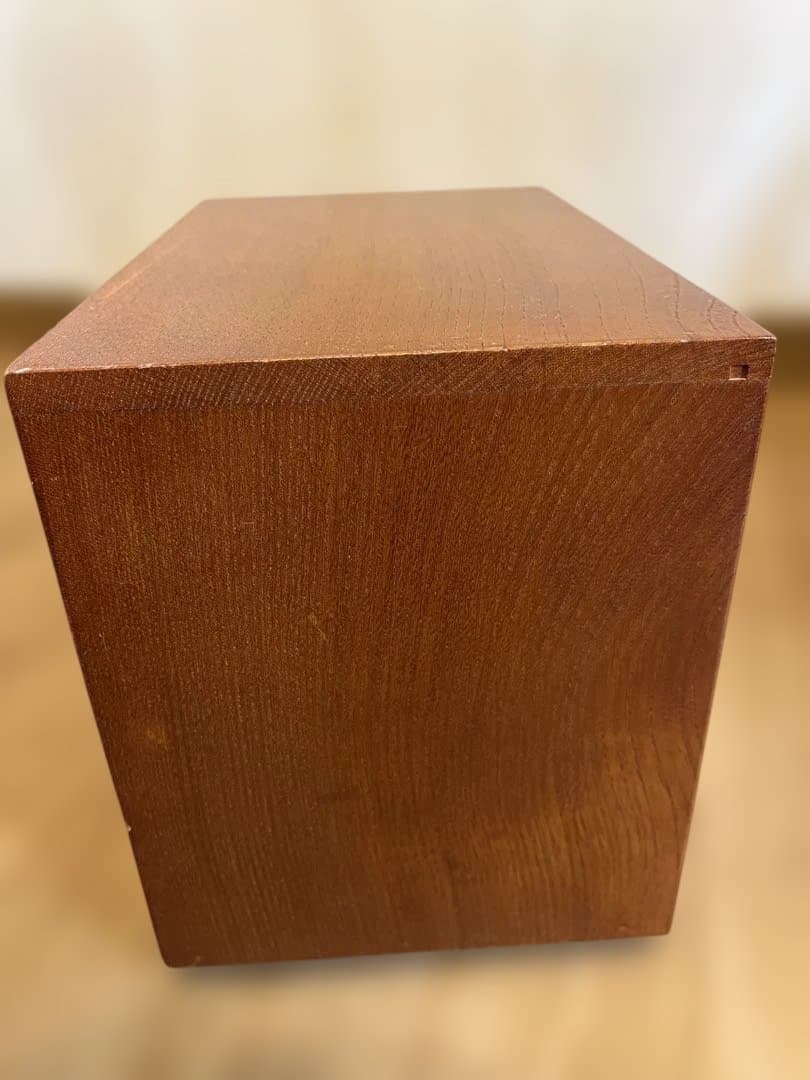 昭和 和工芸 二段引き出し 小箪笥 桜象嵌 欅調 小物収納 昭和レトロ