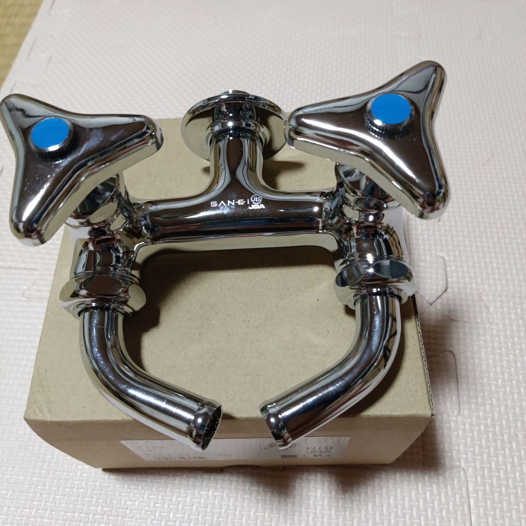 SANEI F13A -13 二口水栓 クローム仕上げ