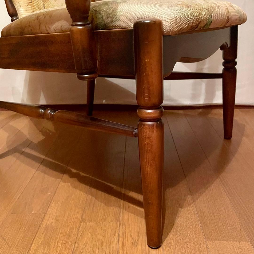 【カリモク】\"コロニアル\" WC0020GK ラウンジチェア No.2