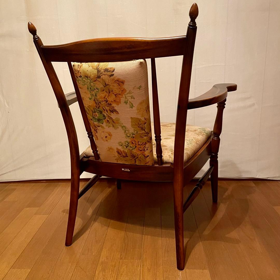 【カリモク】\"コロニアル\" WC0020GK ラウンジチェア No.2