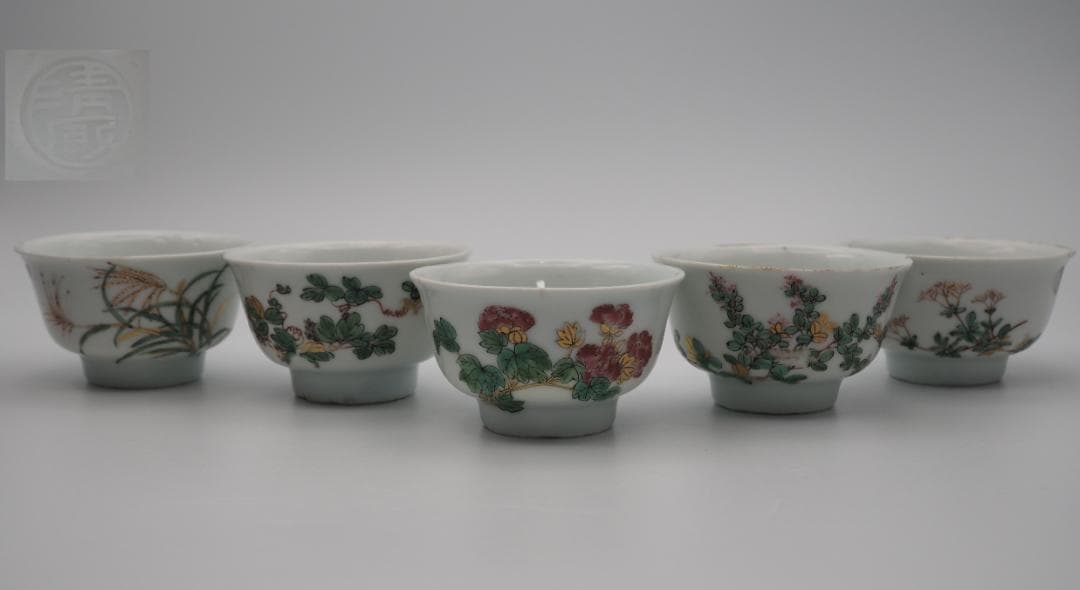 初代清風与平 金彩色絵花草文 煎茶碗 5客 籠付 2026年最新】Yahoo!オークション -清風与平(日本の陶磁)の中古品・新品