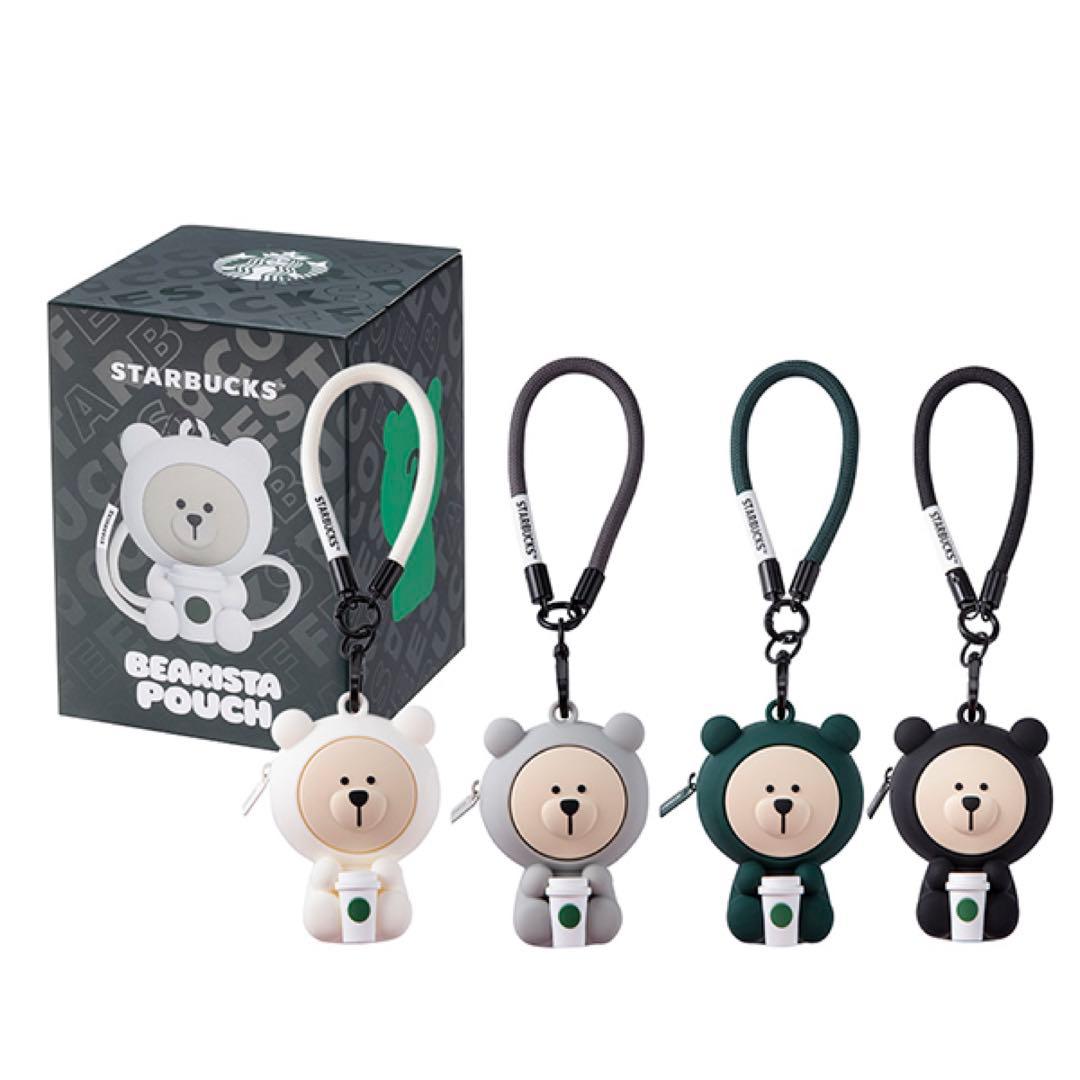☆台湾限定☆スターバックス ミニポーチ ベアリスタストラップ小物入れ