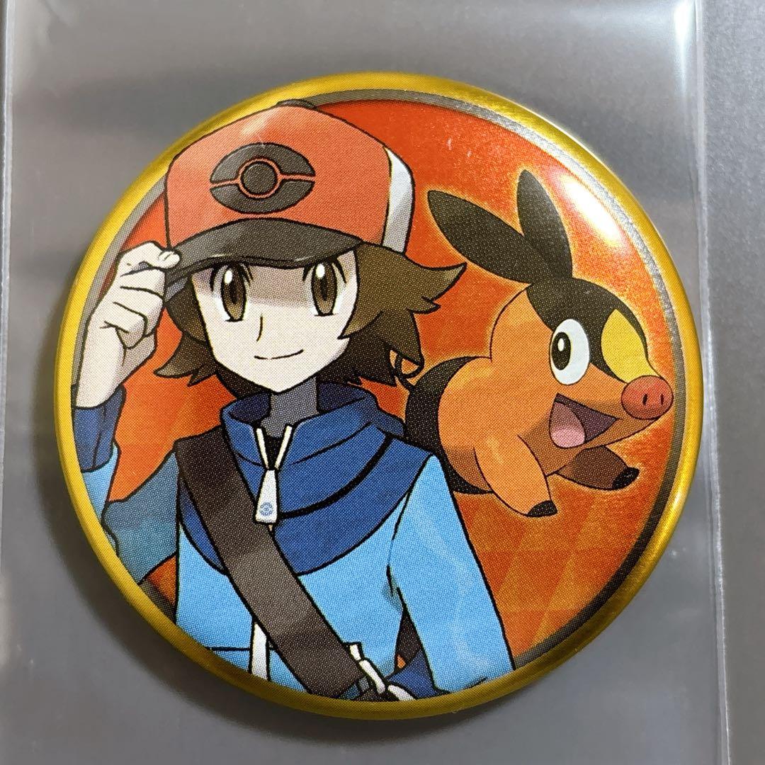 激レア】 ポケモン トレーナー 缶バッジ 主人公 トウヤ - メルカリ