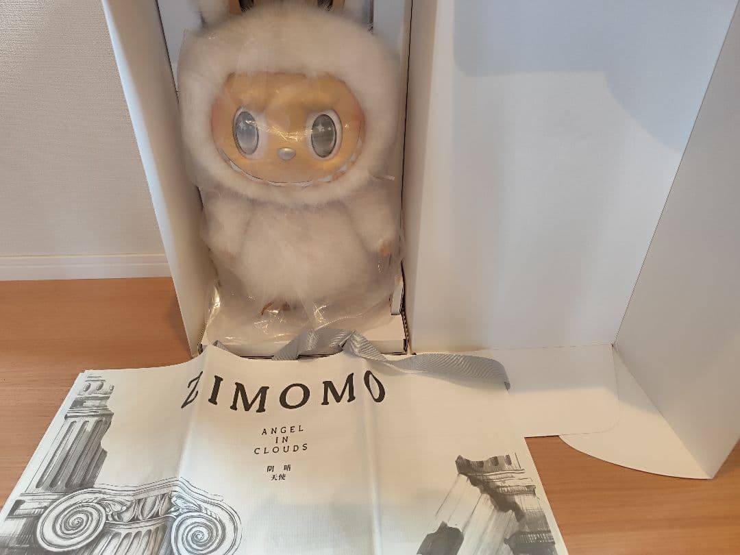 ぬいぐるみ POPMART Labubu Zimomo The Monster Angel Pop Mart The Monsters Labubu Zimomo Angel in Clouds Figure + Tote