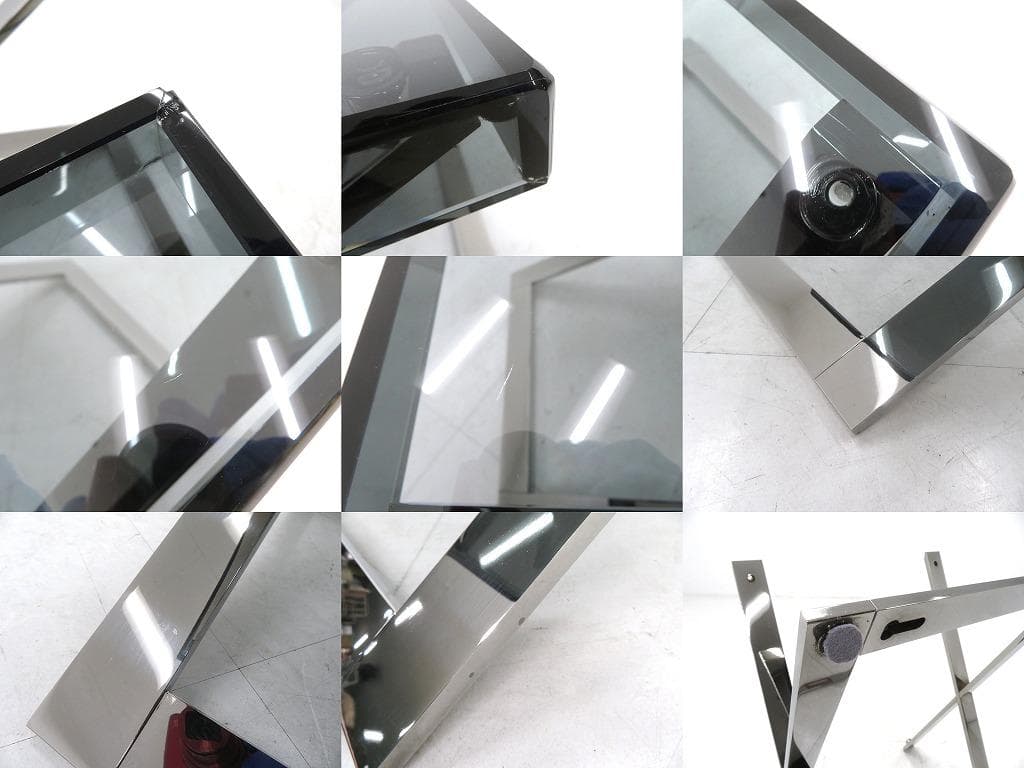 展示品 ポルトローナフラウ ガラス サイドテーブル コーヒーテーブル