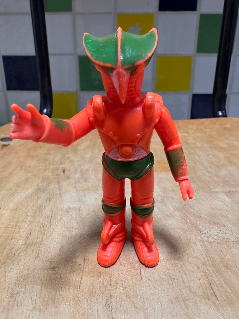 当時物】ブルマァク 電人ザボーガー ジャニン ソフビ 昭和レトロ 指