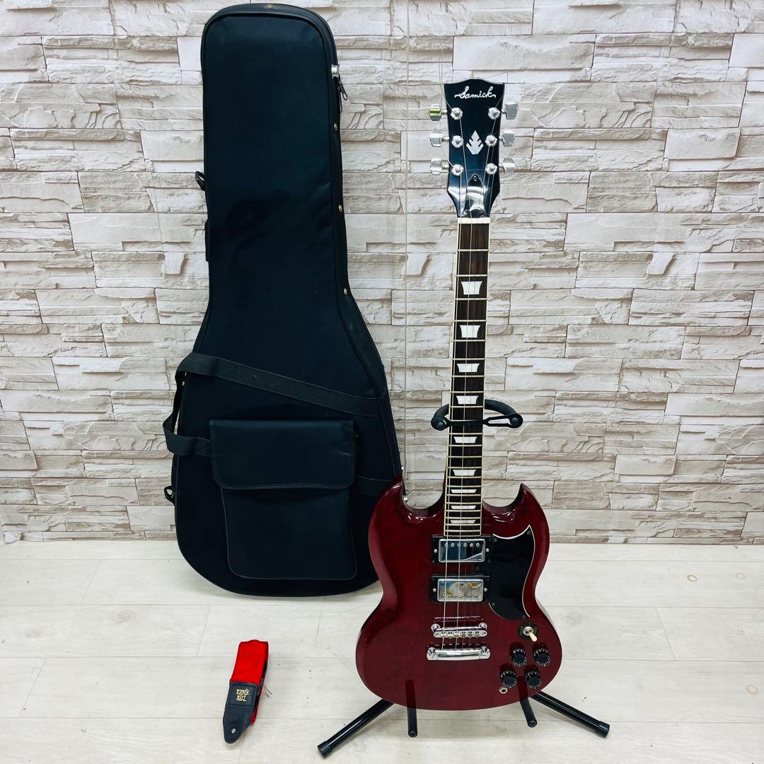Samick サミック SGタイプ エレキギター チェリーレッド Yahoo!オークション -「samick サミック」(エレキギター) (ギター)の