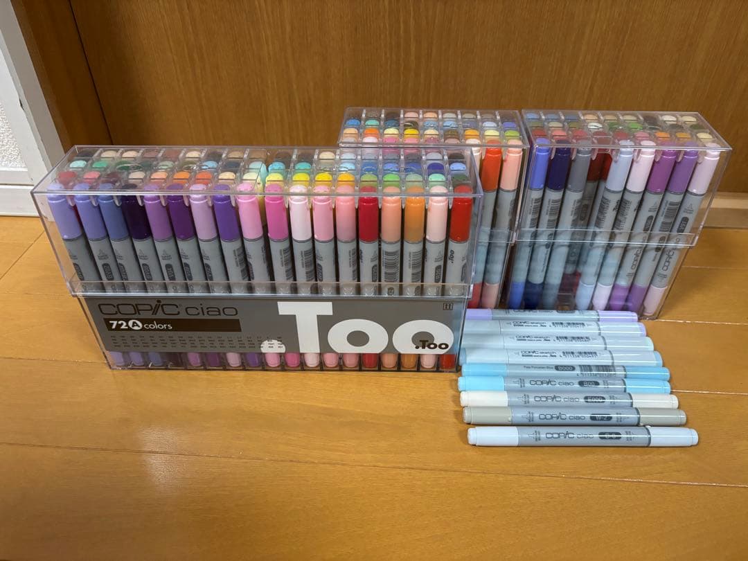 コピックチャオ COPIC ciao 72色 A・B まとめ売り 中古】 COPIC ciao スタート72色セット .Too コピック チャオ スーパー
