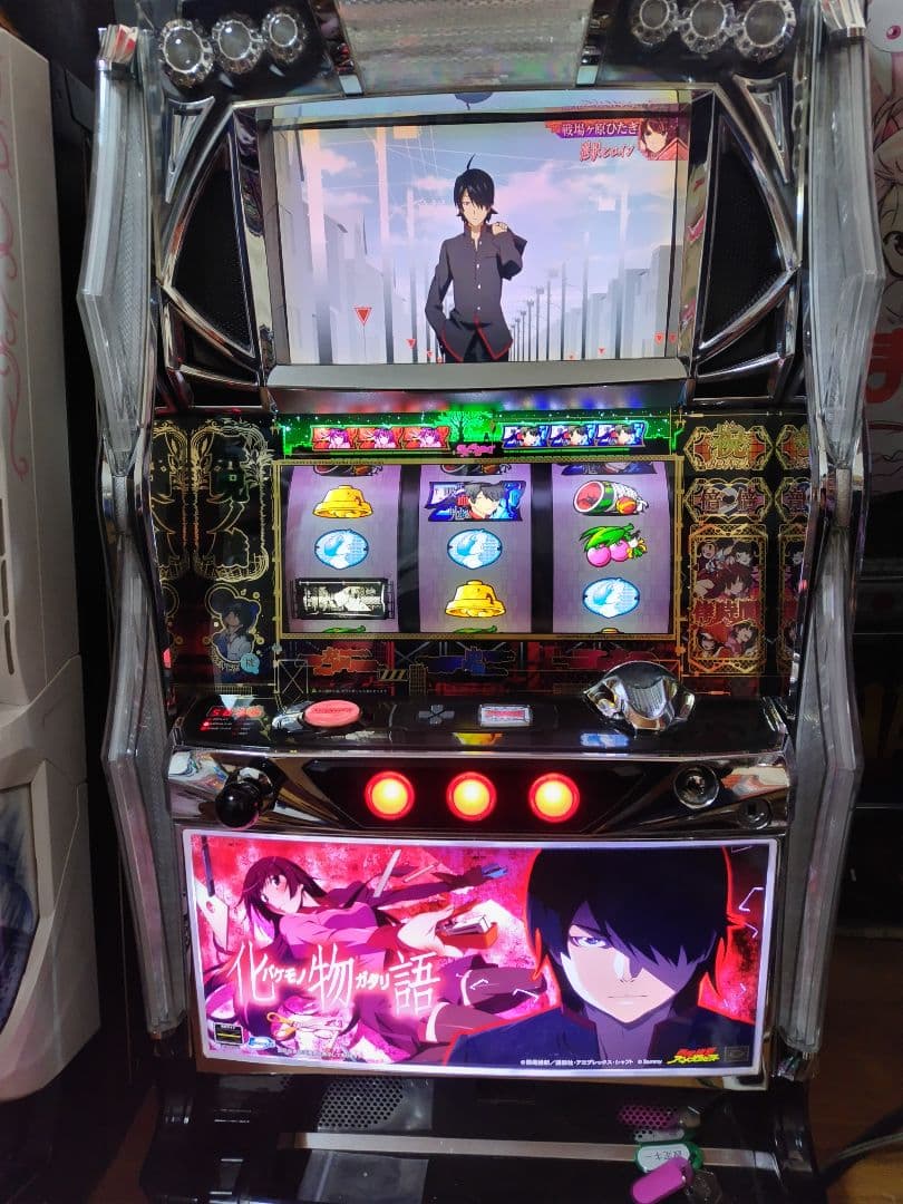 パチスロ化物語　オートベット不要機つき　ご家庭まで配送 パチスロ実機 化物語 初代 コイン不要機 オートベット 無段階音量