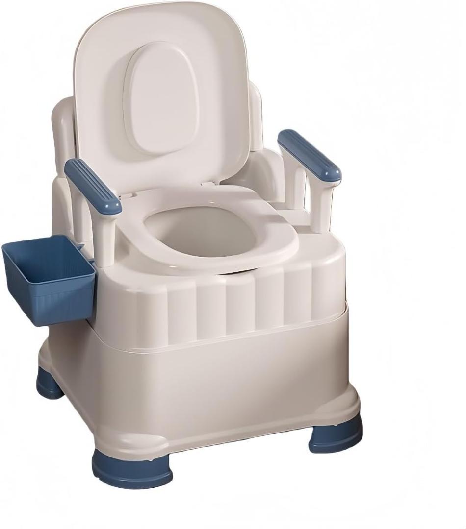 【開封・未使用】 ポータブルトイレ 介護用 非常トイレ 折りたたみ 高さ調節可能 ポータブルトイレ 介護 防災 キャンプ 高さ調節 折りたたみ 簡易トイレ