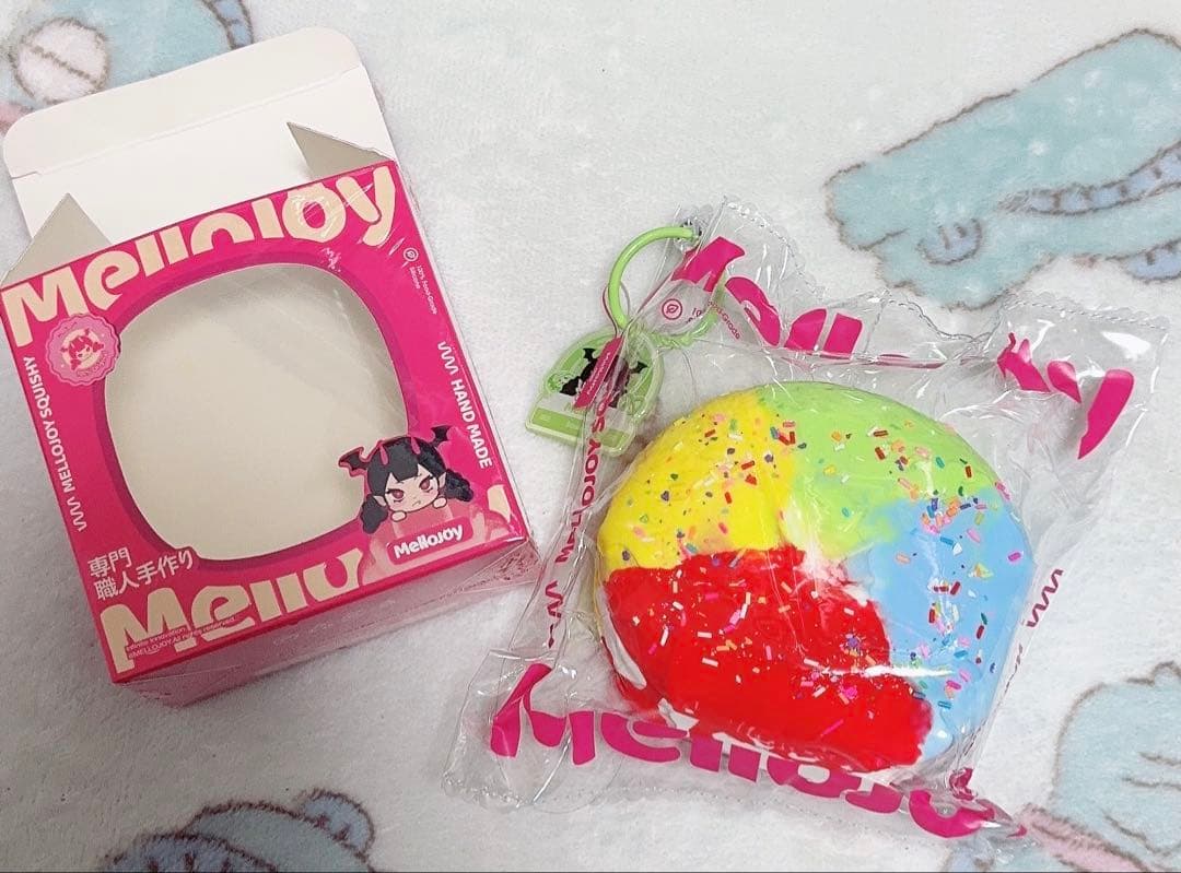 「未使用品」MELLOJOY ベーグル レインボー☆ レインボーベーグル6個（冷凍） 6 Rainbow bagels(Frozen
