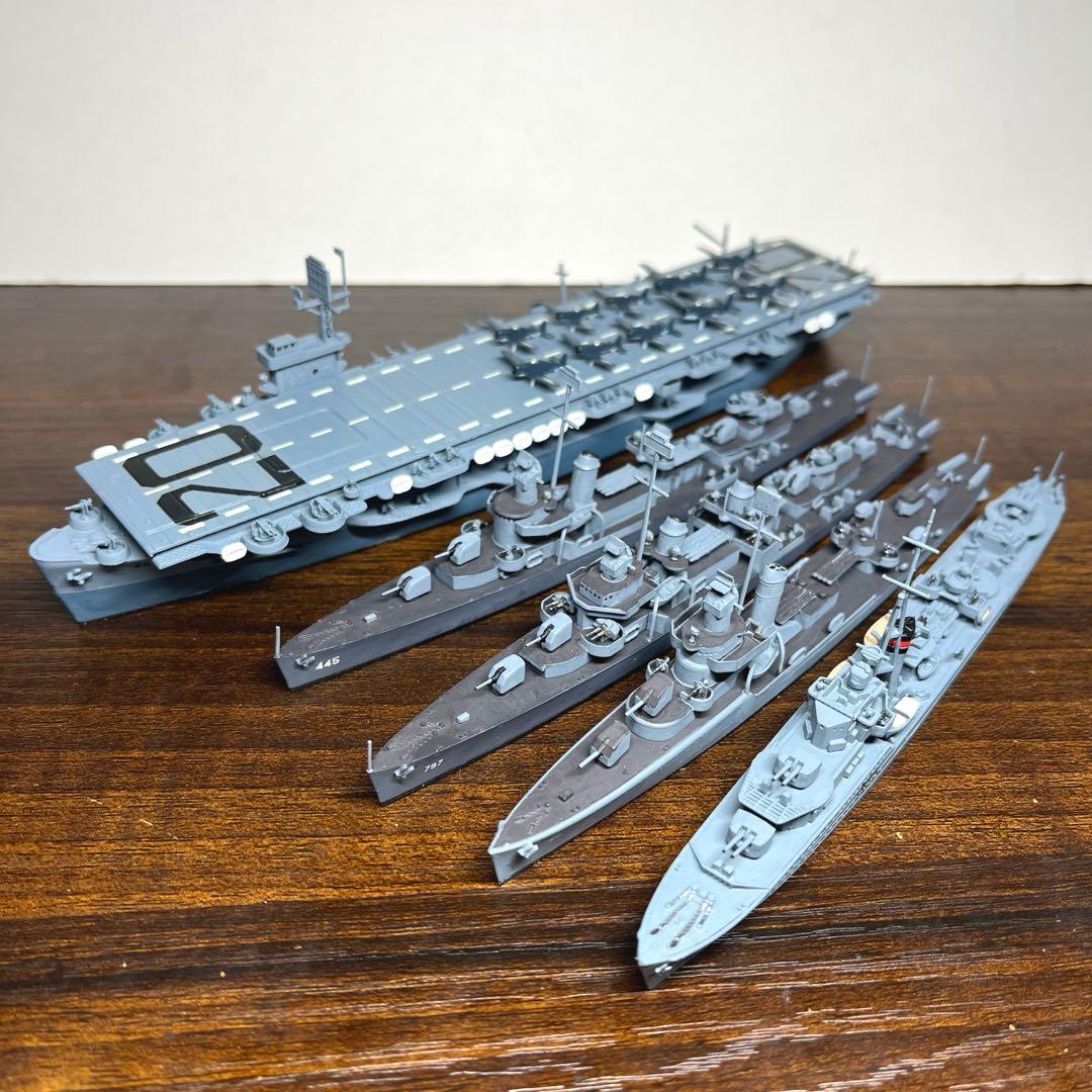 1/700 アメリカ海軍 護衛空母 ボーグ フレッチャー級駆逐艦 5隻セット