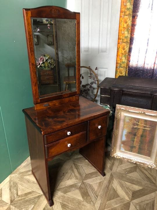 ドレッサー 鏡台 アンティーク インテリア ビンテージ 薔薇 ローズ 楽天市場】ドレッサー アンティーク 三面鏡 姫系 鏡台 アンティーク風