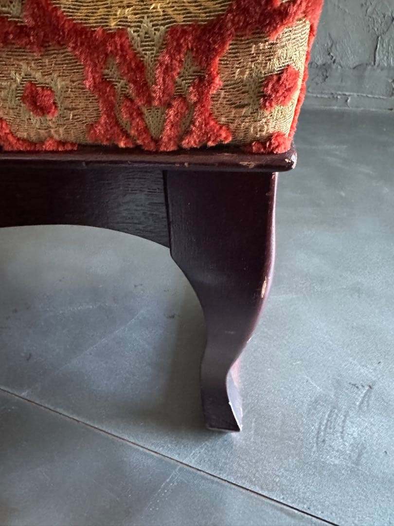 お値下げ‼️ヴィンテージ　スツール　ベンチ　金華織のような