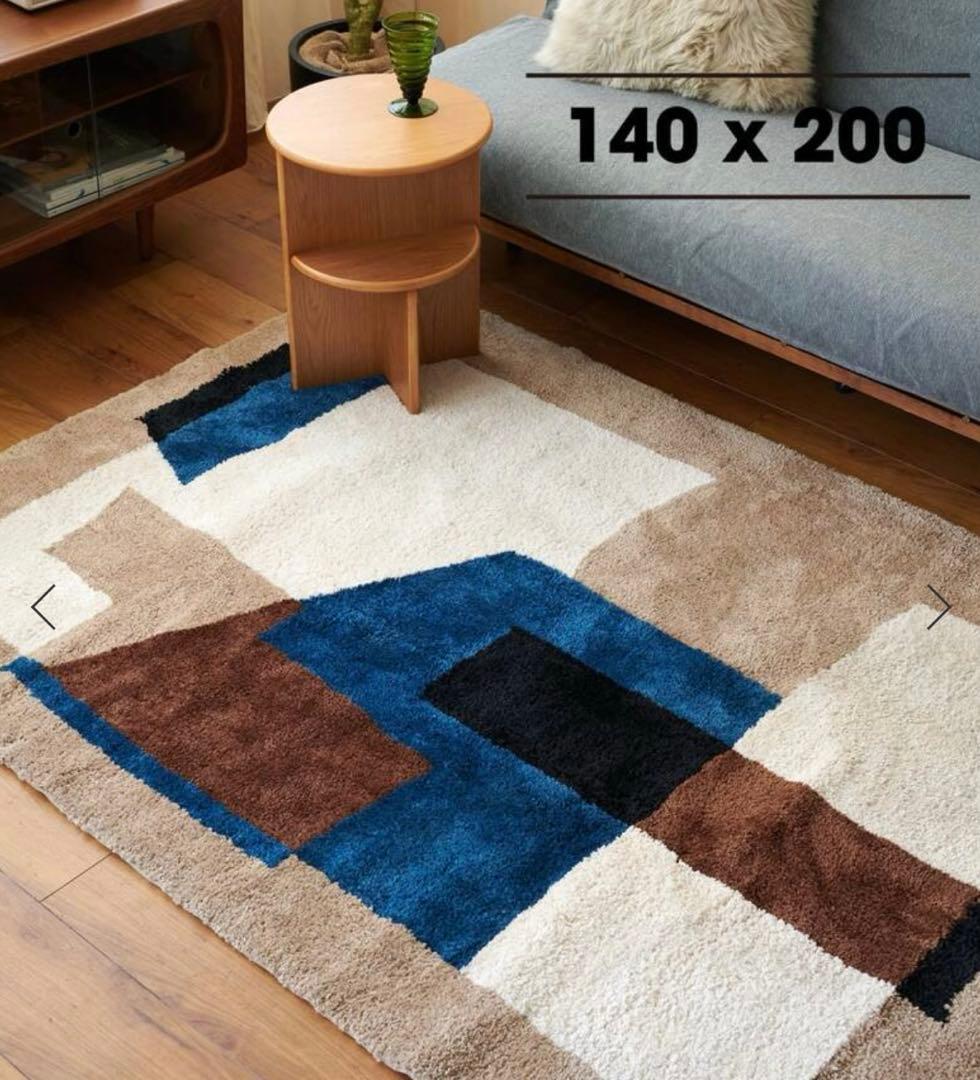 【最終値下げ】GEOMETRIC RUG 140×200ジオメトリックラグ 予約》GEOMETRIC RUG 140×200 ジオメトリックラグ（ラグ・マット