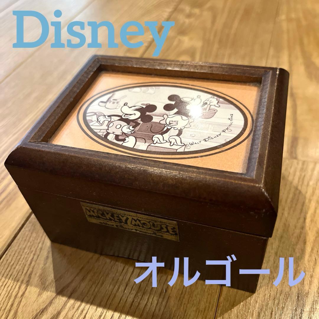 ヴィンテージ】Disney ディズニー オルゴール 小物入れ 木箱 希少