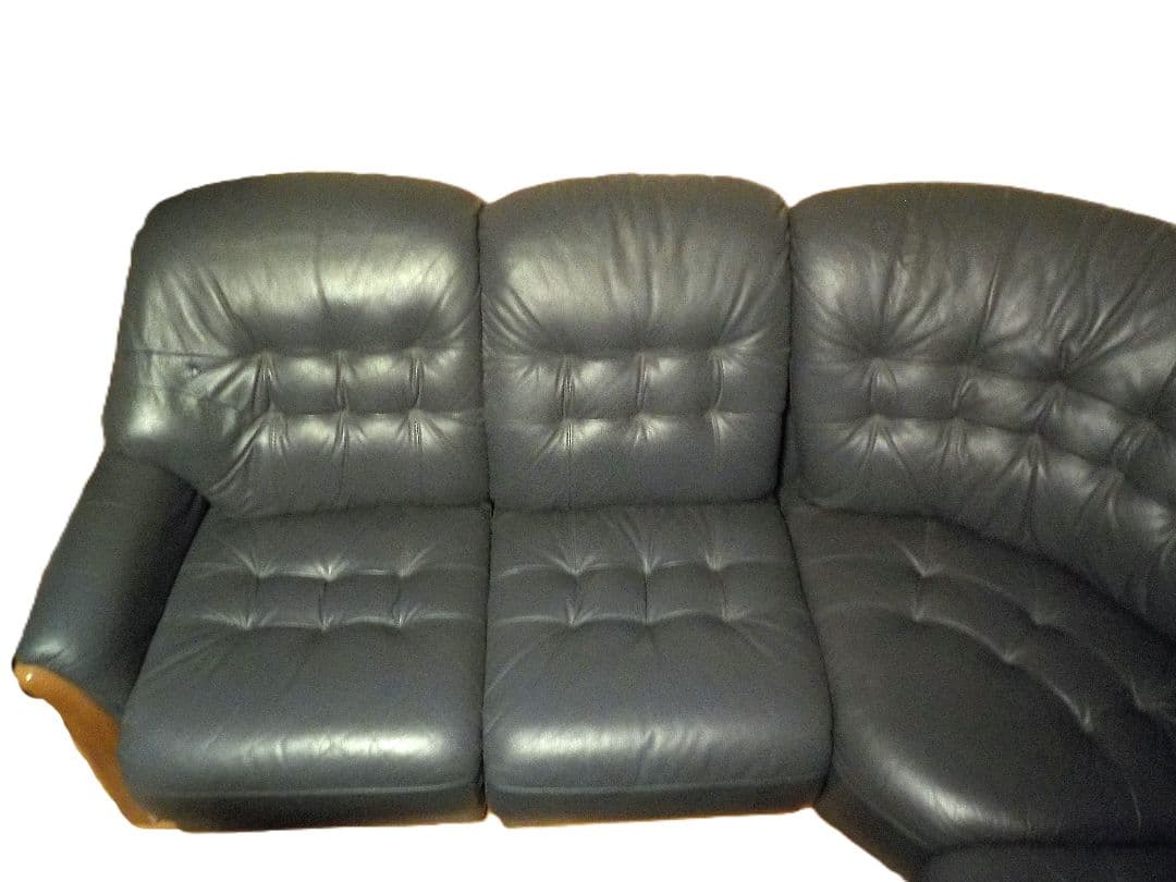 レザー　コーナーソファセット　五人掛け② コーナーソファー 5人掛け テーブル付き L字 ソファセット 5点セット