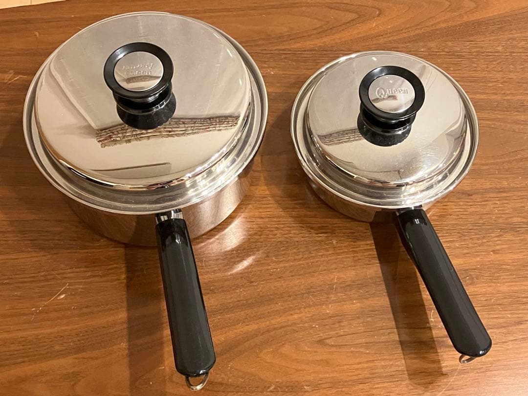 アムウェイ　クィーン　大ソースパン　小ソースパン アムウェイクィーン 大中小ソースパン中フライパン用 ロングハンドル