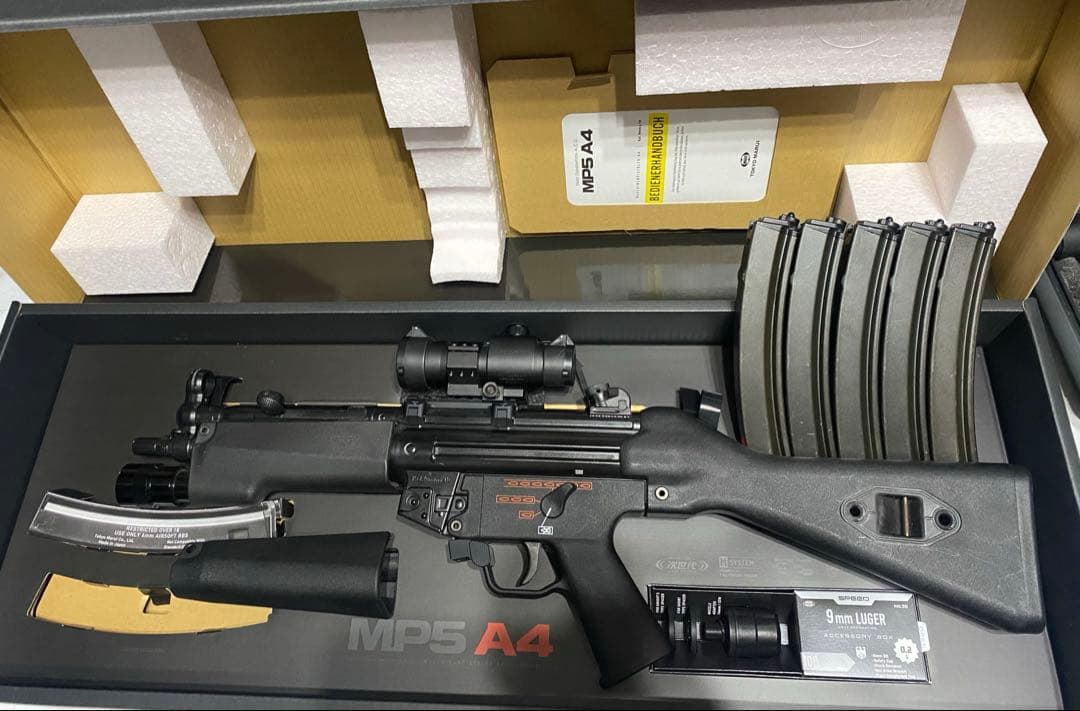 MP5 A4 次世代電動ガン レビュー】東京マルイ、「次世代電動ガン MP5 A4」レビュー 初心者でも