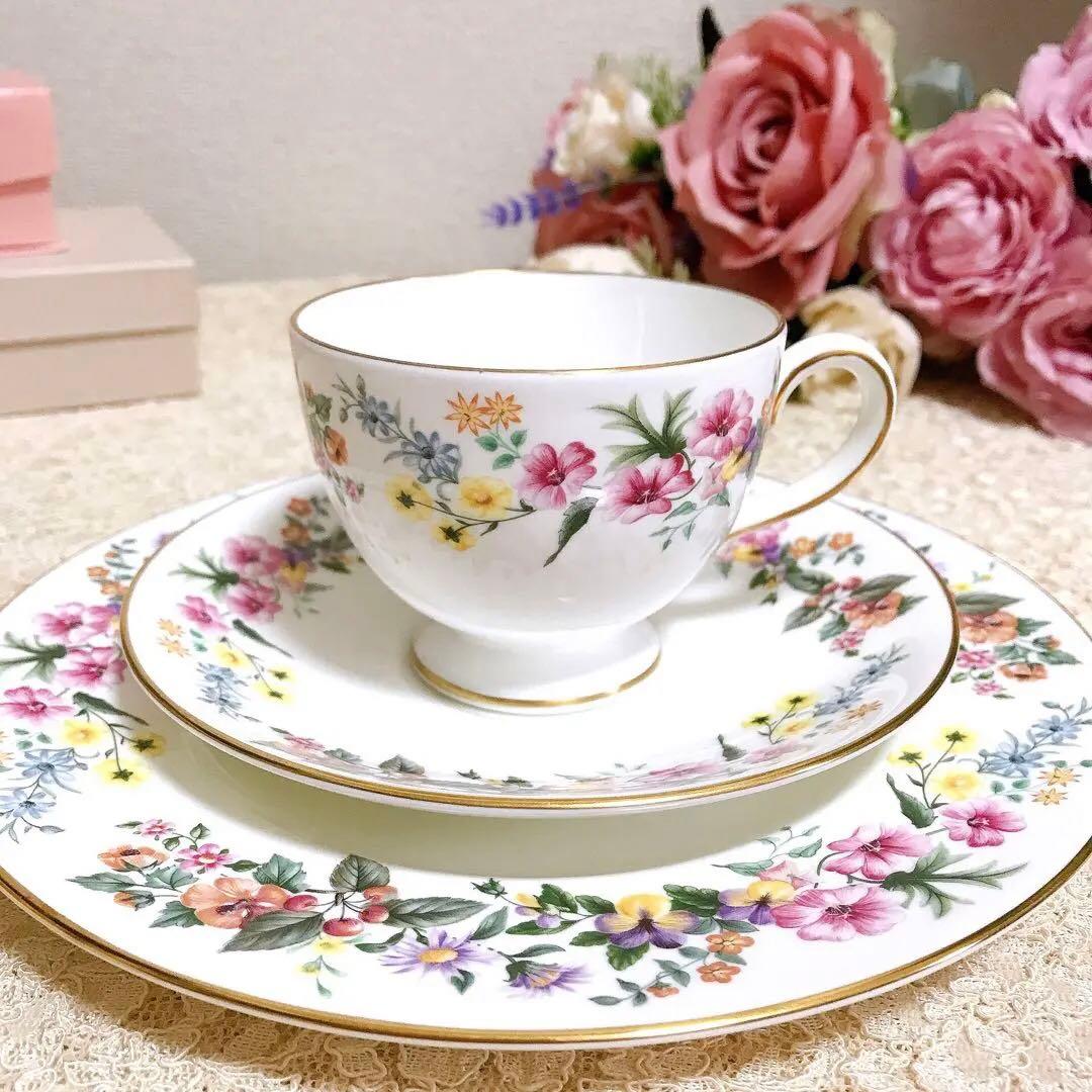 廃盤希少】ウェッジウッド ダウンランド カップ＆ソーサー、プレート