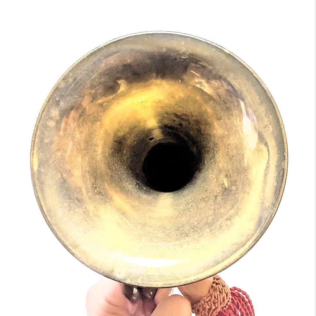 当時物】旧日本軍・軍隊ラッパ（喇叭）信号ラッパ・突撃ラッパ 二巻④