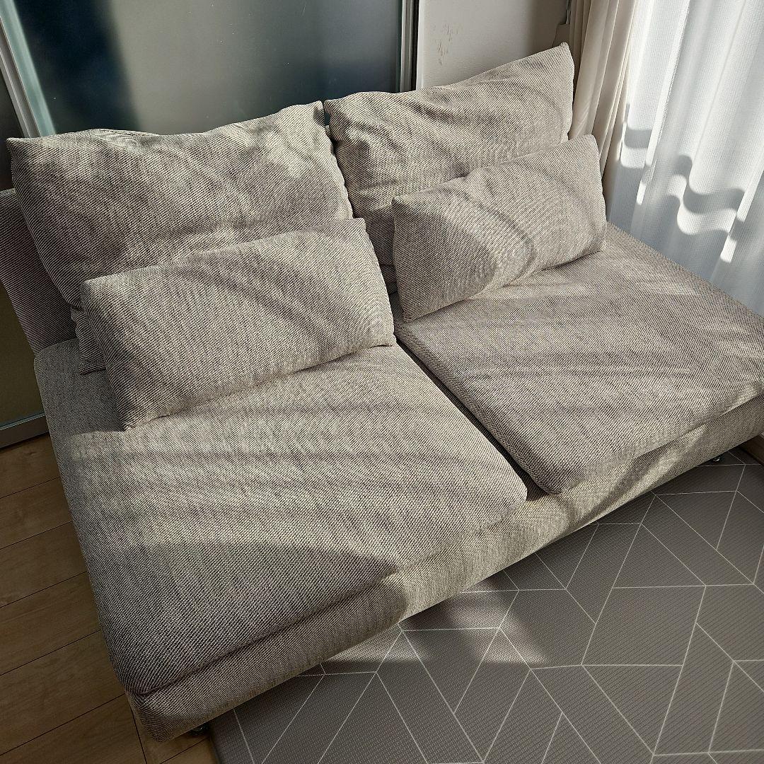 【送料込】ソーデルハムンコンパクト ヴィーアルプベージュ 直接引取も可 美品ソーデルハムンコンパクト ヴィーアルプベージュ IKEAソファー