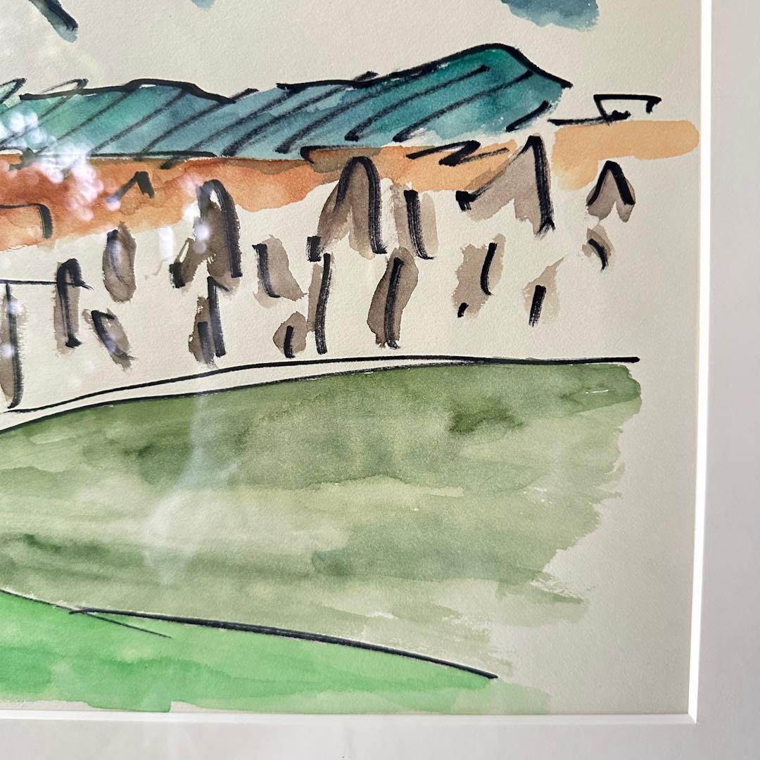 超限定9月9日20時迄‼️真作カムイ坂本直行「羊蹄山神威岳」水彩画 日付