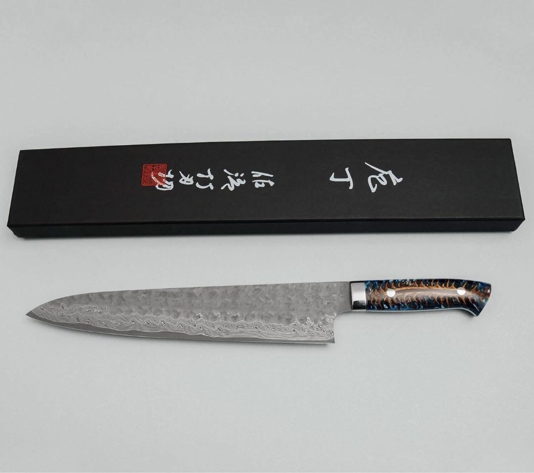 佐治武士　クロス槌目　黒打ち　vg10 牛刀270mm 佐治武士 牛刀 包丁」の人気商品一覧 | 安い商品を通販サイトから探す