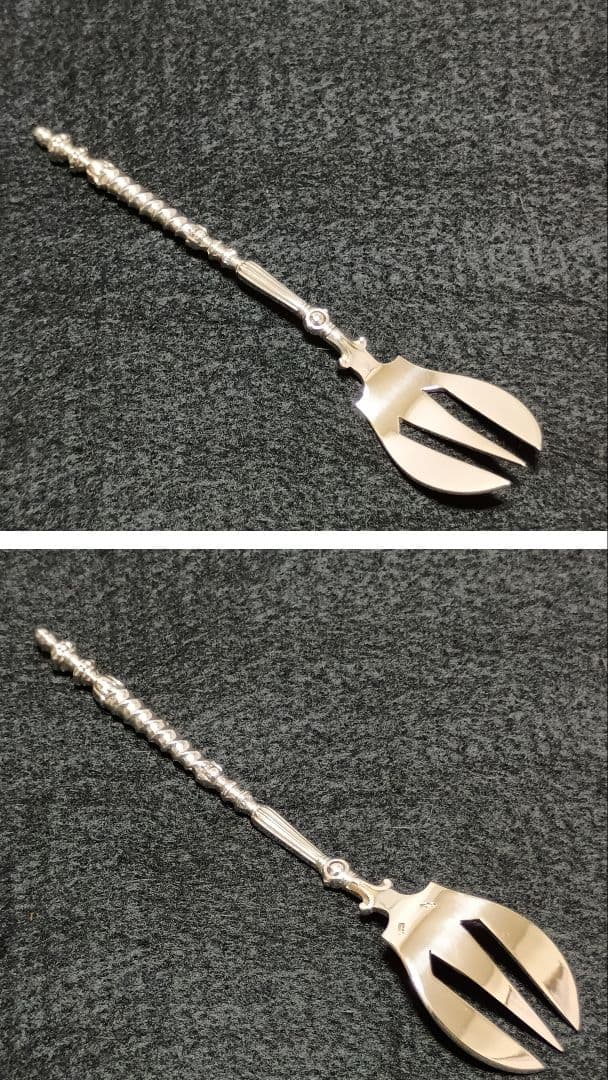 デザートフォーク アンティーク ヴァンケンペン アールヌーヴォー 銀