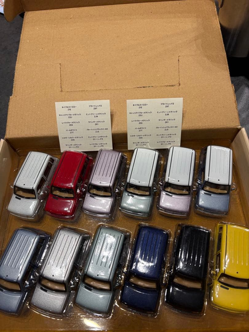 Lapin ラパン ミニカー 1/42 12台セット 箱入り SUZUKI 送料込み スズキ ラパン ミニカー 1/42 キャッツアイブルーメタリック