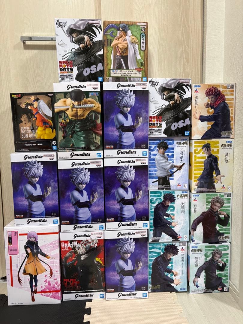 ワンピース　最新プライズ　キルア　呪術廻戦　ドラゴンボールサカモトデイズ　まとめ 2025年にクレゲで登場予定の「サカモトデイズ」のプライズ・フィギュア