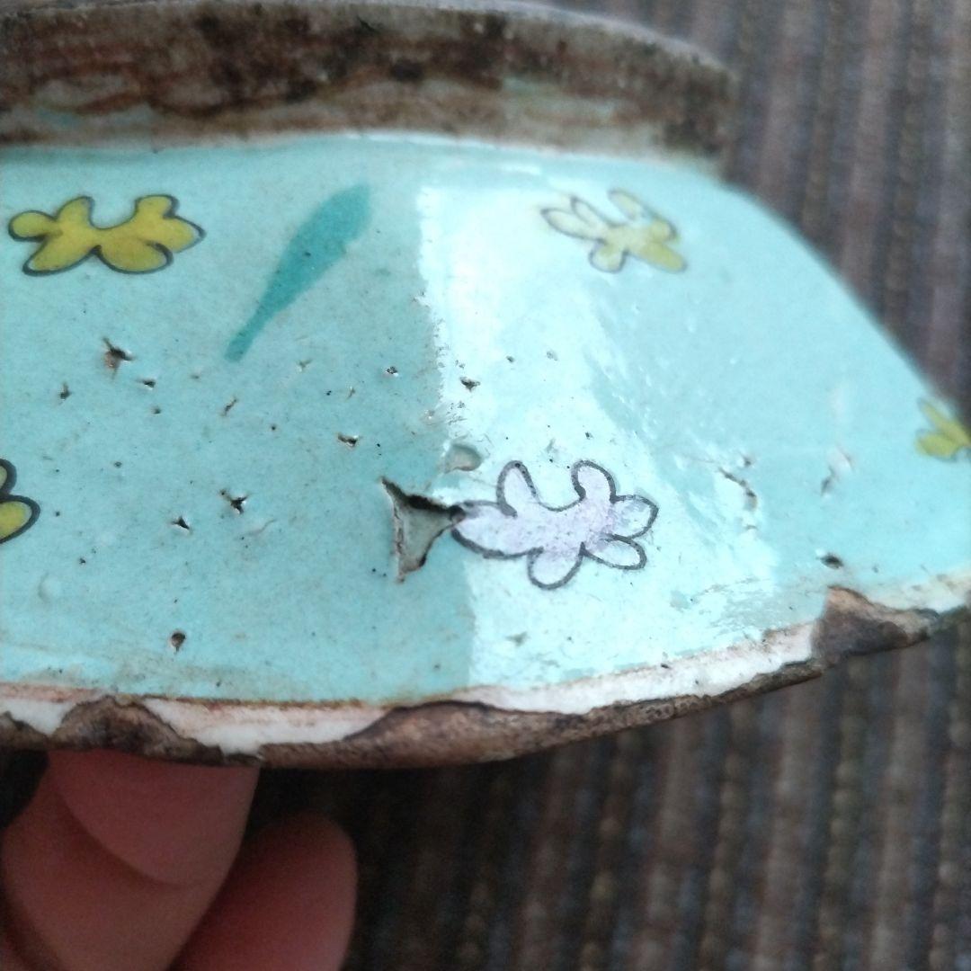 a中国古玩　粉彩　十錦手　色絵八角鉢　15.5cm