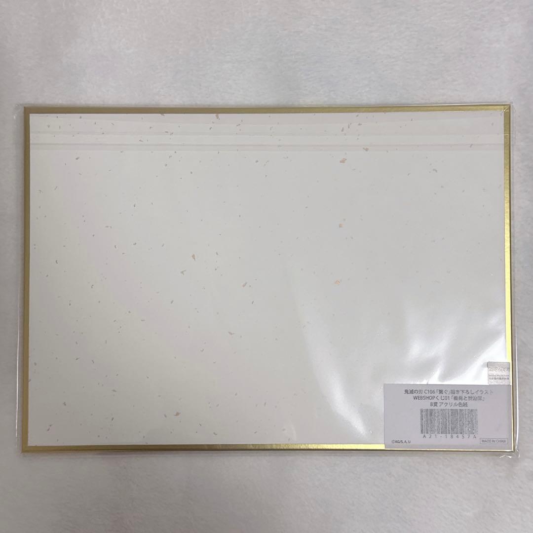 鬼滅の刃 WEBSHOPくじ 繋ぐ B賞 アクリル色紙 竈門炭治郎 冨岡義勇