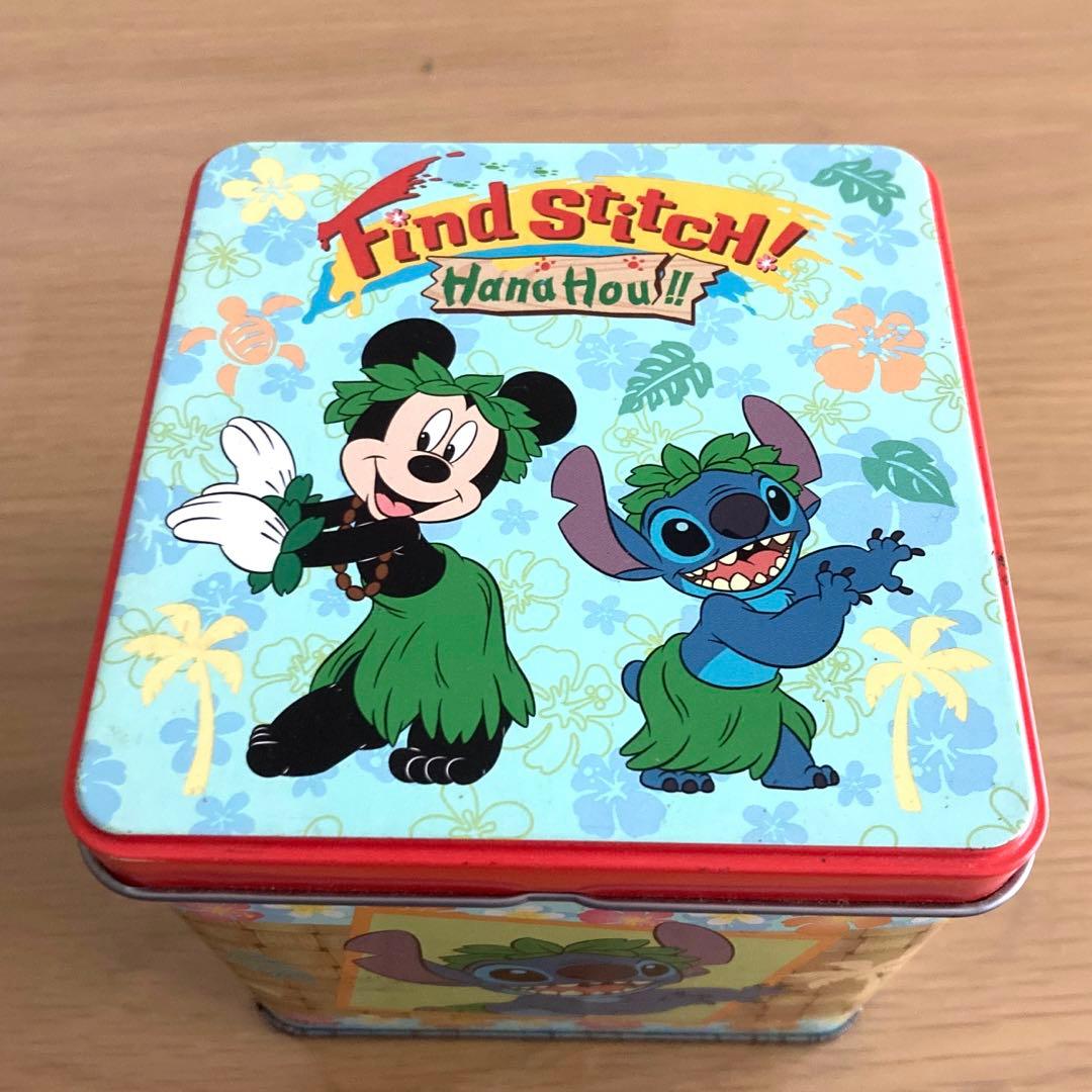 ディズニー ミッキー スティッチ 缶 - メルカリ