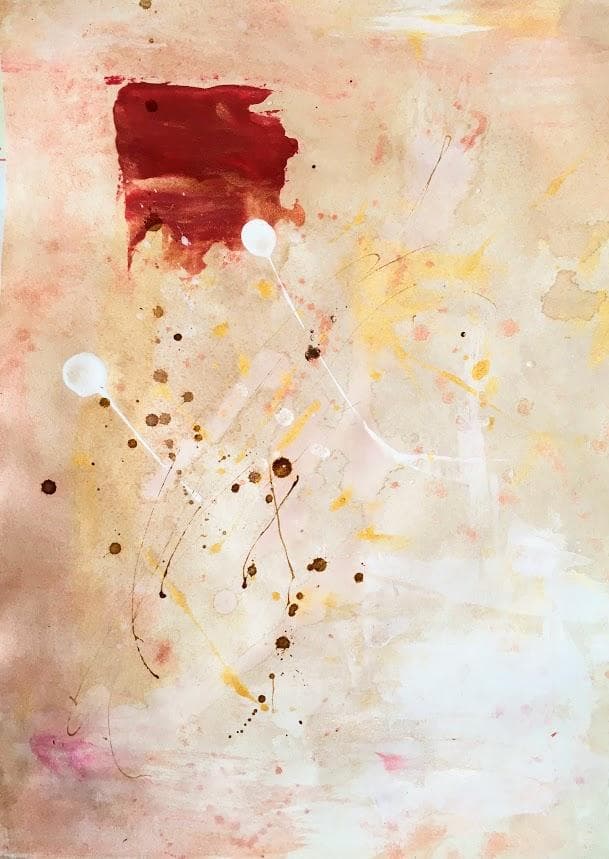 新築祝い　誕生日　あたたかみのあるアクリル抽象画 原画 抽象画 アクリル画 手描き モダンアート テクスチャ―アート 幸せ