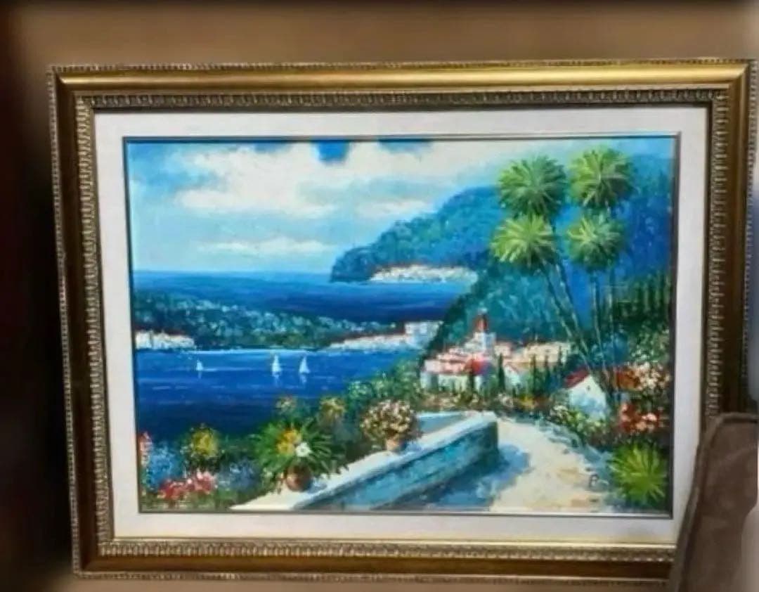 「地中海への道」　セルジュ・ルゴン 地中海への道」 セルジュ・ルゴン P20号