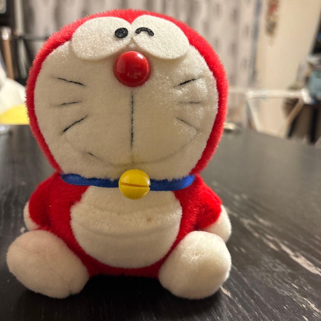 ドラえもん ぬいぐるみ ミニドラ 赤 - メルカリ