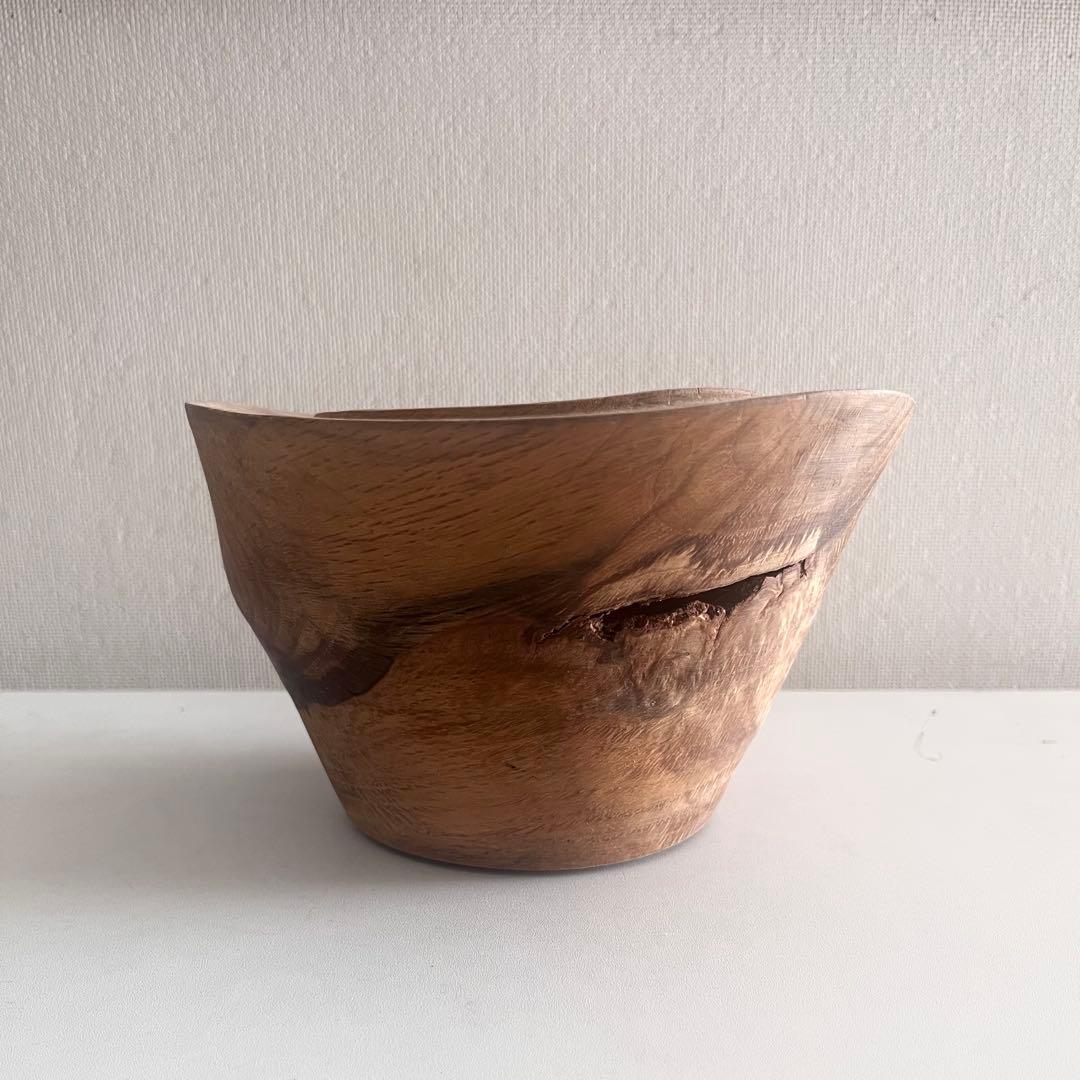 須田二郎さん 木製ボウル 鉢 植木鉢カバー オブジェ - メルカリ