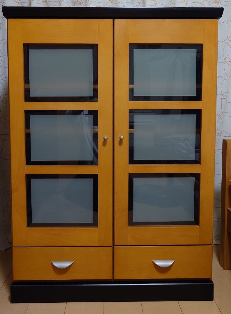 ●値下げ●　食器棚 80x113x46.5 食器棚 コンパクト幅60 奥行29 高さ120cm 山善 | 山善ビズコム