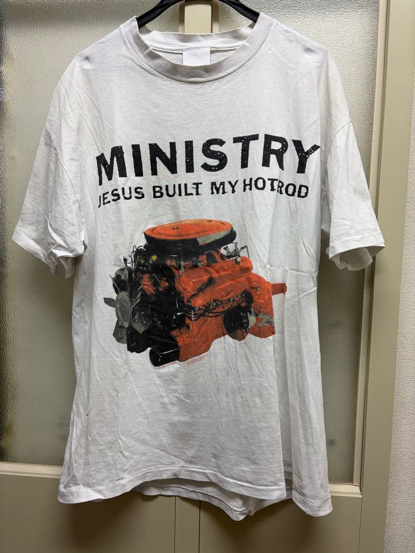 MINISTRY JESUS BUILT MY HOTROD Tシャツ Lサイズ Jesus Built My Hotrod T-Shirt (Natural) – Ministry Store US