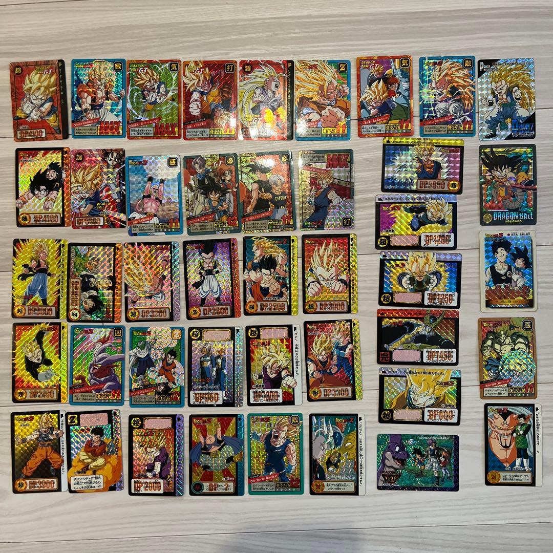 当時物　ドラゴンボールZ キラカード43枚+ノーマルカード18枚セット ドラゴンボール カードダス（アマダ社製他キラカード多数）11枚セット