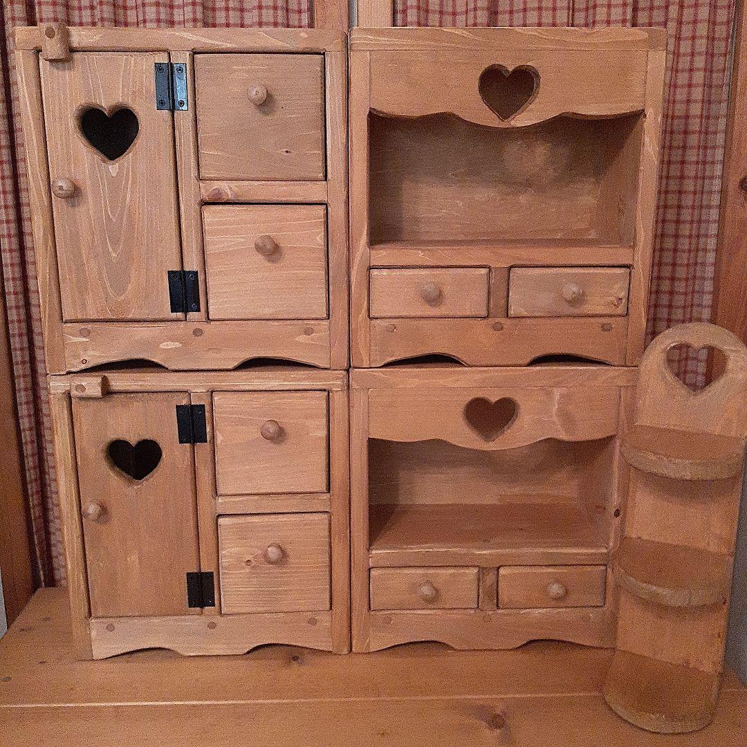 専用です。C47.カントリー家具(5点セット) カントリー家具チェストW75／Le cafe（ル・カフェ）